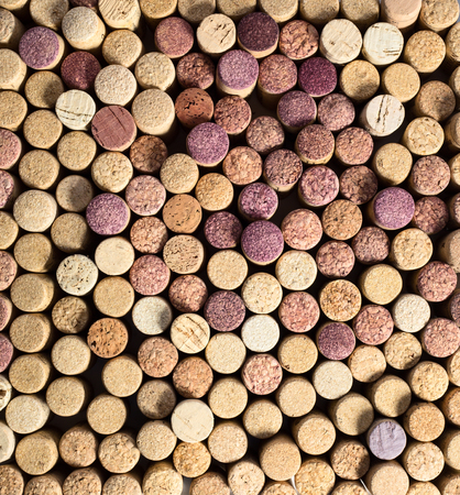 Close up view of wine cork background