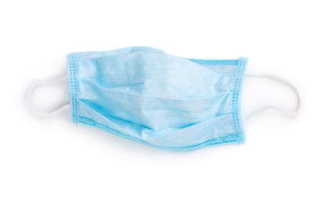 Medical mask. Medical protective masks isolated on white background. Healthcare and medical concept. Protective face mask or medical mask. Protective shielding bandageの写真素材