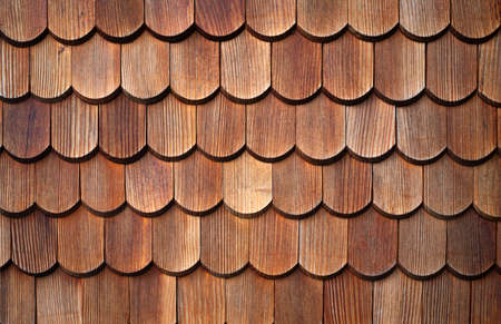 Woden tile roof, tuxtured backgroundの写真素材