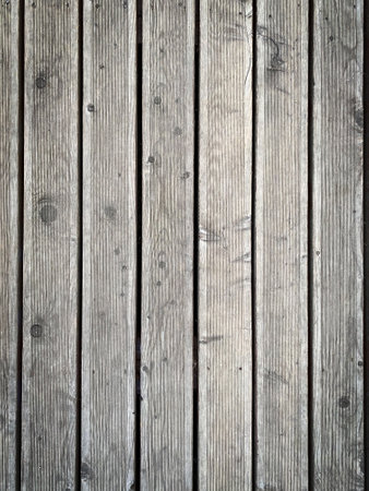 Close up view of weathered wood plank fenceの写真素材