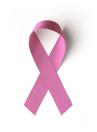 pink breast cancer awareness ribbonの写真素材