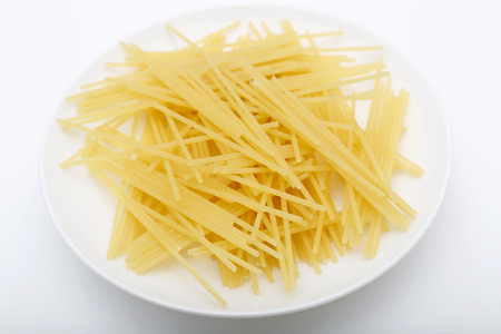 Spaghetti. pasta made from durum wheat semolinaの写真素材