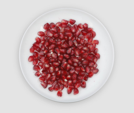 Granada beans on a white plateの写真素材
