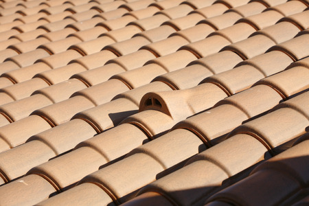 Roof of new residential buildingの写真素材