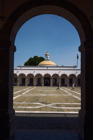 Guadalajara, Jalisco/Mexico - April 17, 2023: Interior architecture of the Hospicio CabaÃ±as, one of the oldest shelters in the Americas.のeditorial素材
