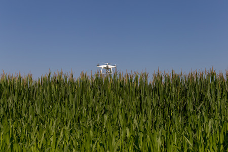closeup of a drone while flying in the italian countryside