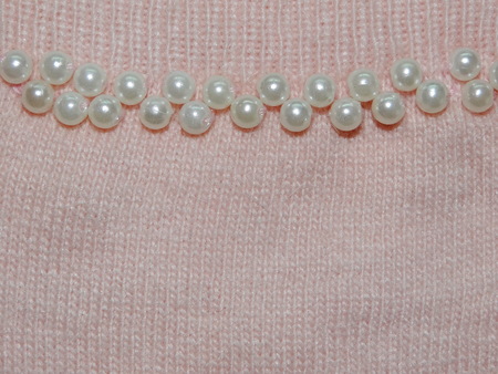 fabric and pearlの写真素材