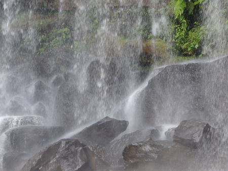 the waterfall Cambodiaの写真素材
