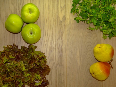 Apples and pearsの写真素材