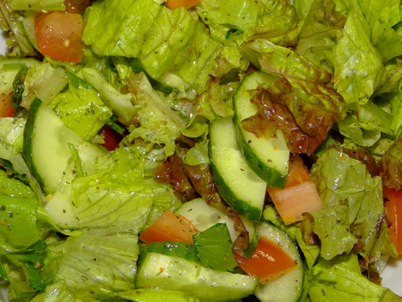 vegetable saladの写真素材