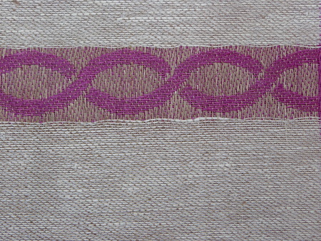 grey fabric with drawingsの写真素材