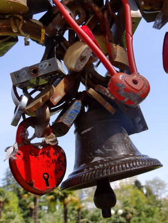wedding padlockの写真素材