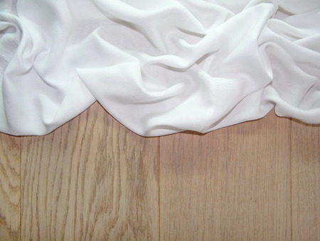 white cloth on boardsの写真素材