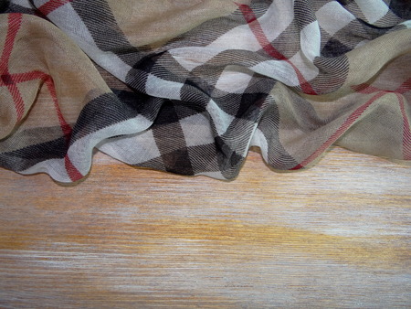 fabric on wooden boards