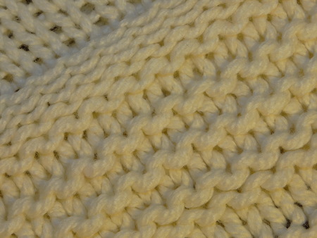 white knitted fabricの写真素材