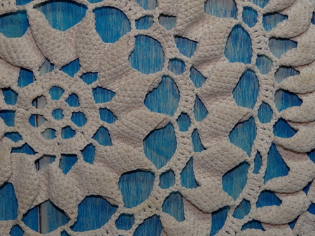 white lace but blueの写真素材