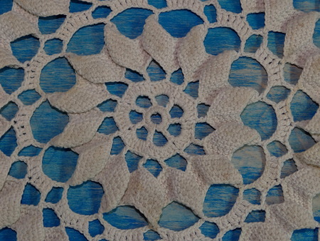 white lace but blueの写真素材