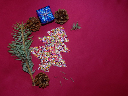 spruce confettiの写真素材