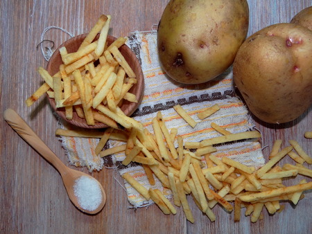 potato chipsの写真素材