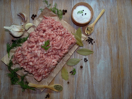 mince porkの写真素材