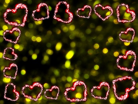 frame of hearts