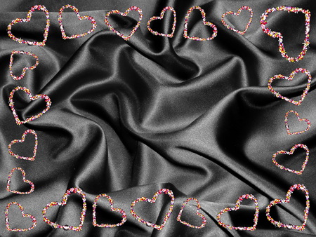 frame of heartsの写真素材