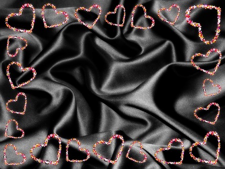 frame of heartsの写真素材