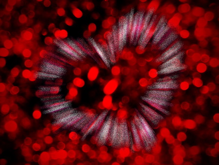 heart on shiny backgroundの写真素材