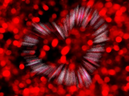 heart on shiny backgroundの写真素材