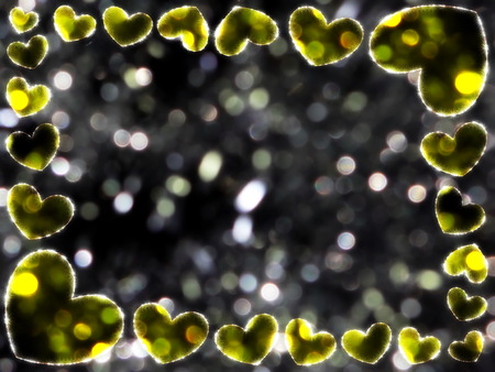 frame of heartsの写真素材