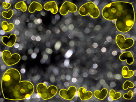 frame of heartsの写真素材