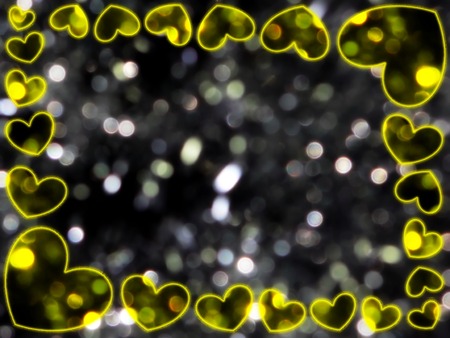 frame of heartsの写真素材
