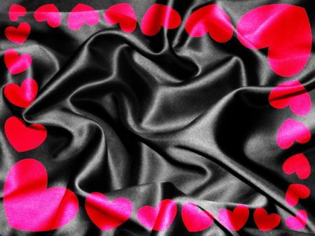 frame of heartsの写真素材
