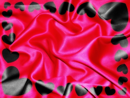 frame of heartsの写真素材