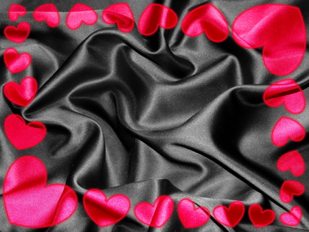 frame of heartsの写真素材
