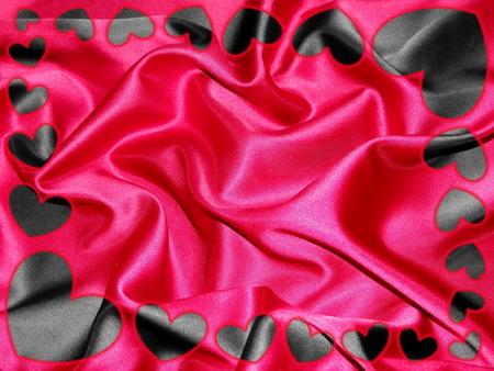 frame of heartsの写真素材
