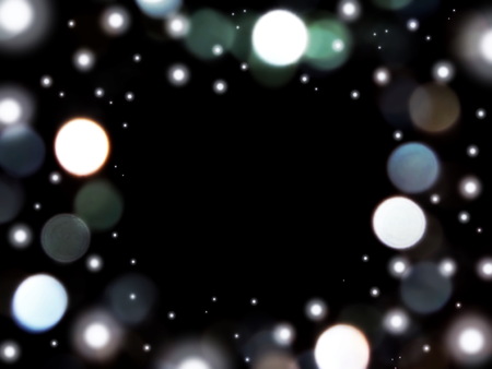 glare on a black backgroundの写真素材
