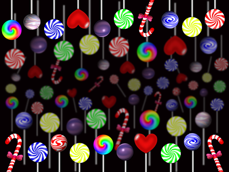 Background with sweetsの写真素材