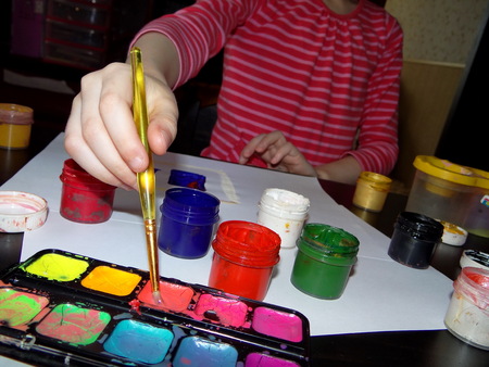 paint colorsの写真素材