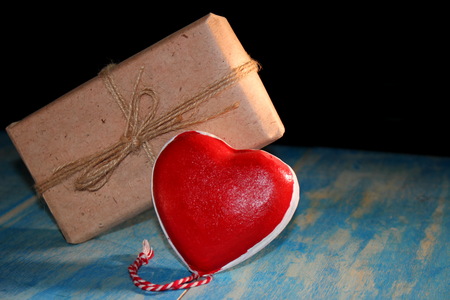 heart and giftの写真素材
