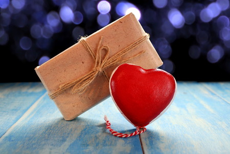 heart and giftの写真素材