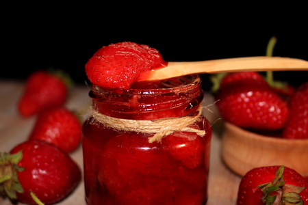 strawberry jamの写真素材