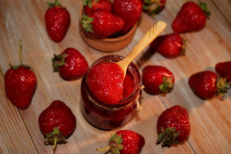 strawberry jamの写真素材