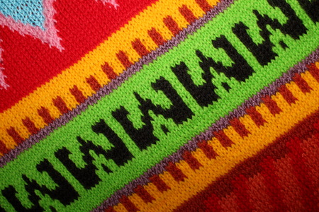 knitted fabricの写真素材