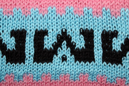 knitted fabricの写真素材