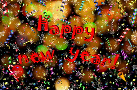 happy new year!の写真素材