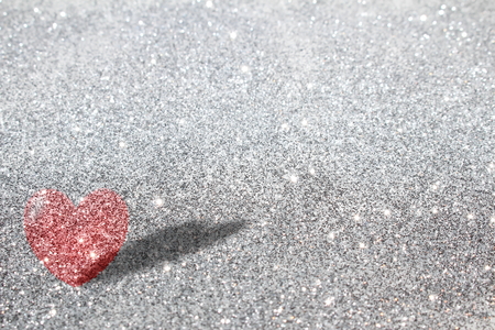 sequins and heartの写真素材