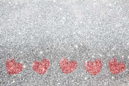 sequins and heartの写真素材