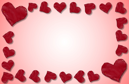 Heart of clayの写真素材