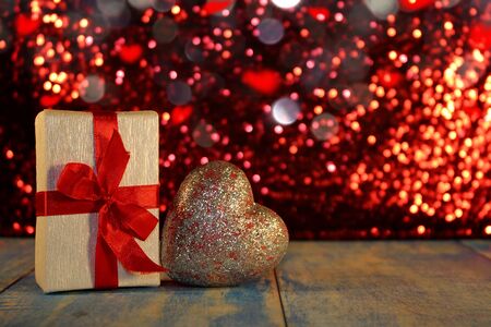 heart and giftの写真素材